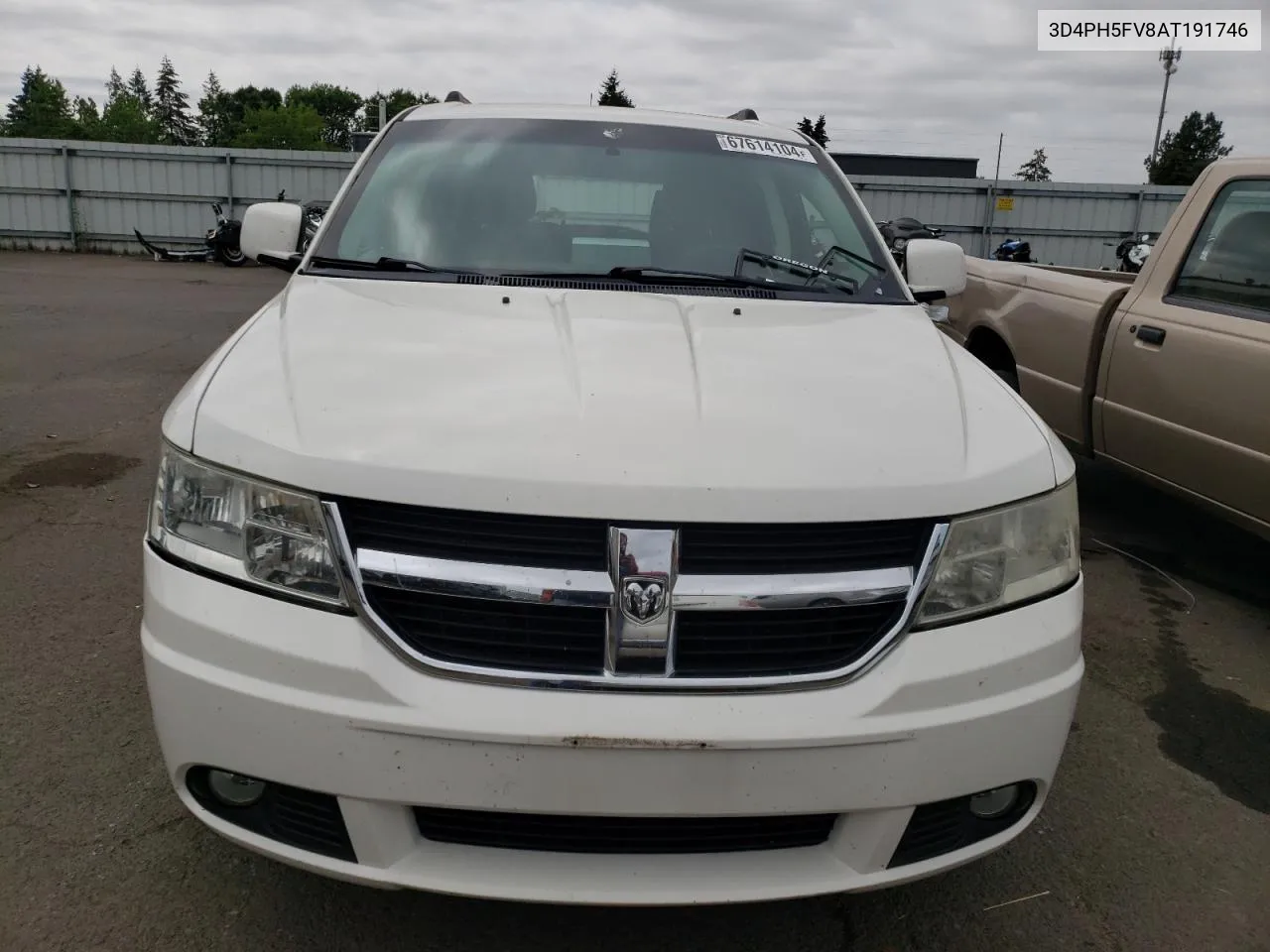 2010 Dodge Journey Sxt VIN: 3D4PH5FV8AT191746 Lot: 67614104