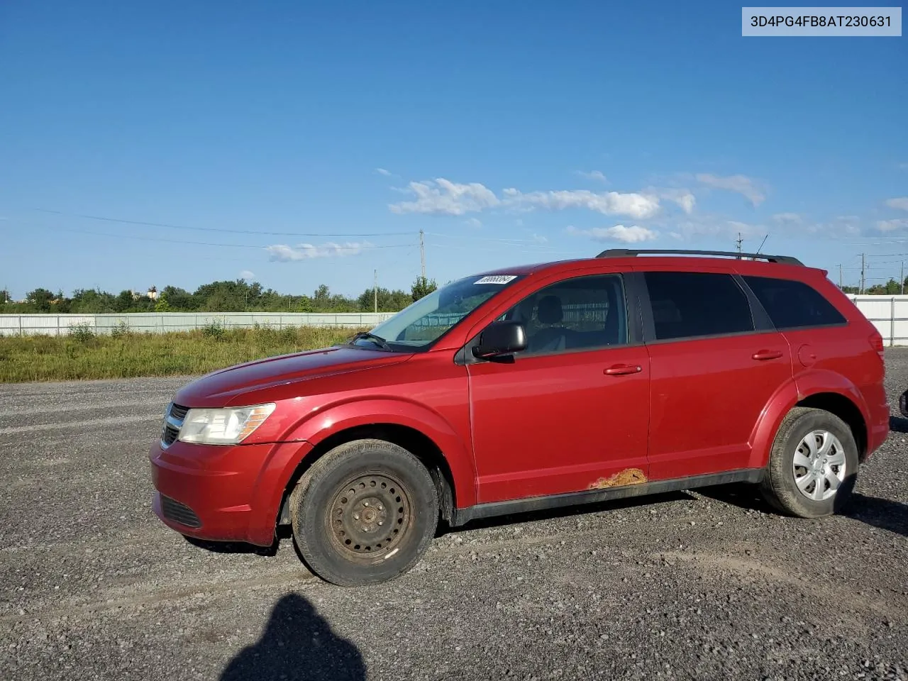 2010 Dodge Journey Se VIN: 3D4PG4FB8AT230631 Lot: 69868364