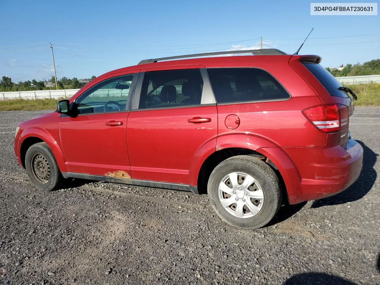 2010 Dodge Journey Se VIN: 3D4PG4FB8AT230631 Lot: 69868364