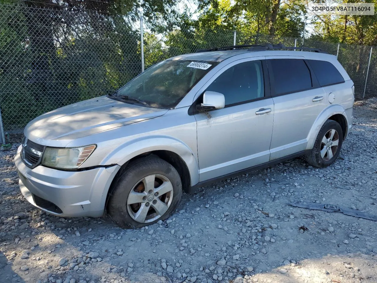 2010 Dodge Journey Sxt VIN: 3D4PG5FV8AT116094 Lot: 69968314