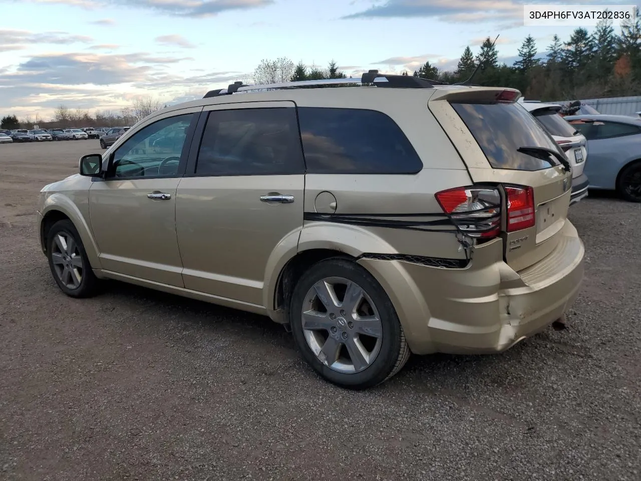 2010 Dodge Journey R/T VIN: 3D4PH6FV3AT202836 Lot: 72152574