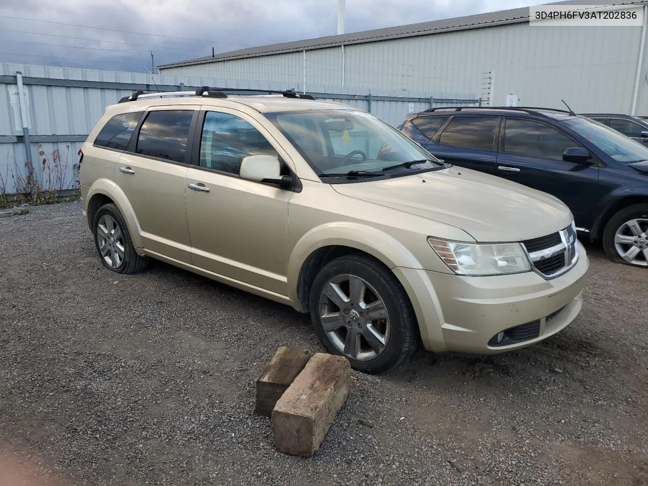 2010 Dodge Journey R/T VIN: 3D4PH6FV3AT202836 Lot: 72152574