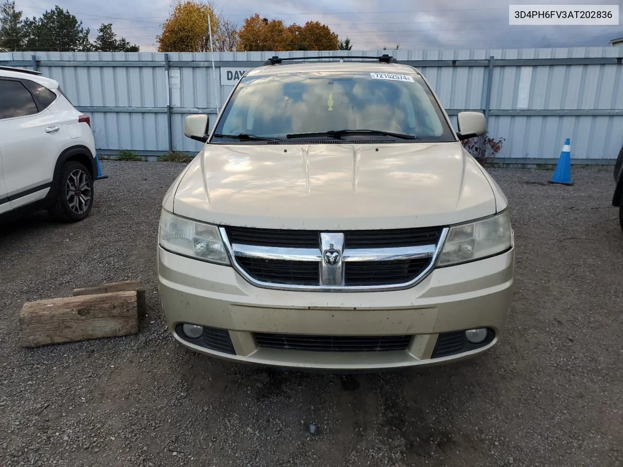 2010 Dodge Journey R/T VIN: 3D4PH6FV3AT202836 Lot: 72152574