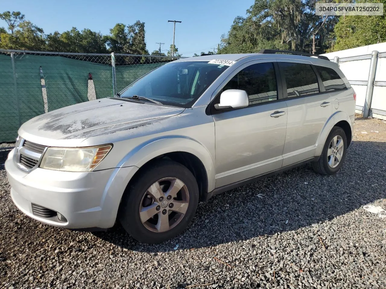 2010 Dodge Journey Sxt VIN: 3D4PG5FV8AT250202 Lot: 72782914