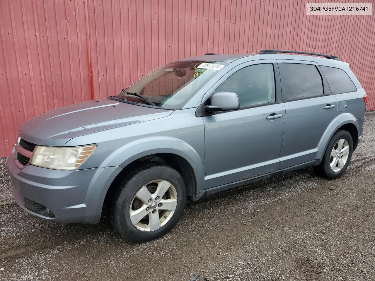 2010 Dodge Journey Sxt VIN: 3D4PG5FV0AT216741 Lot: 72913094