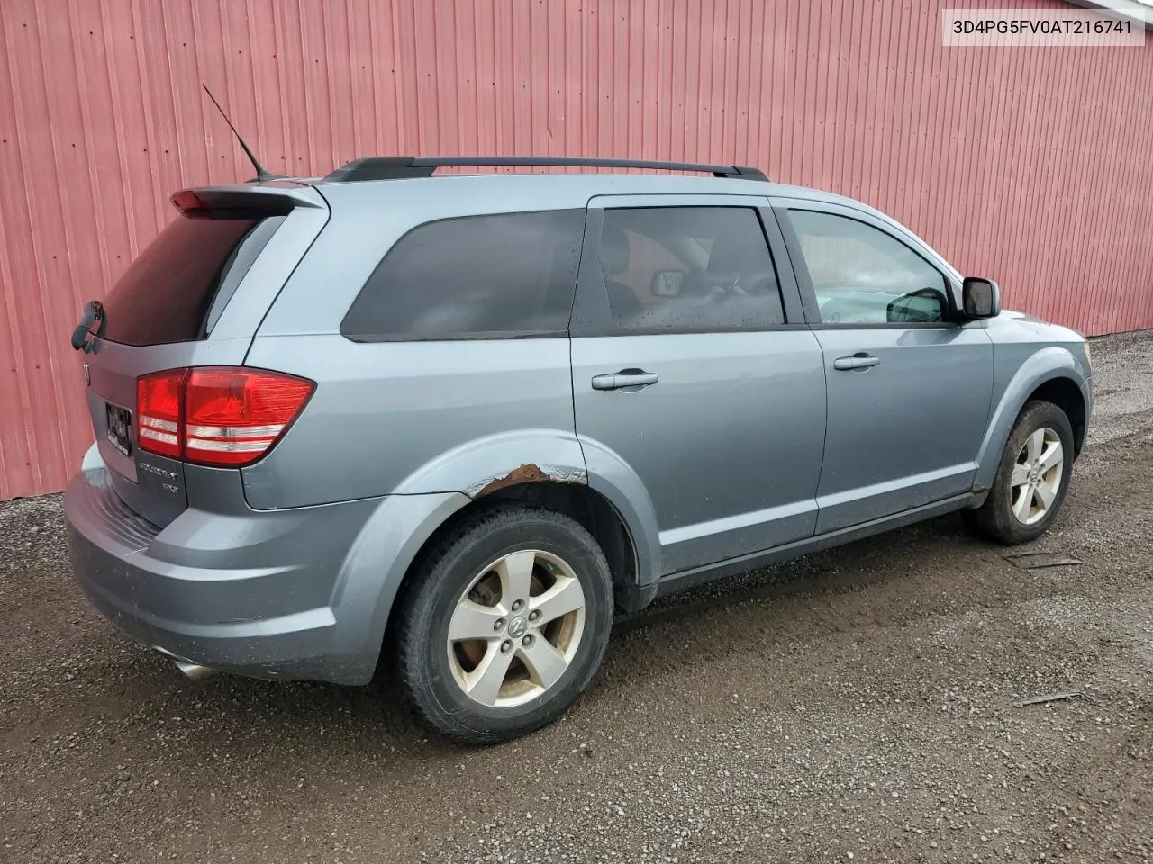 2010 Dodge Journey Sxt VIN: 3D4PG5FV0AT216741 Lot: 72913094