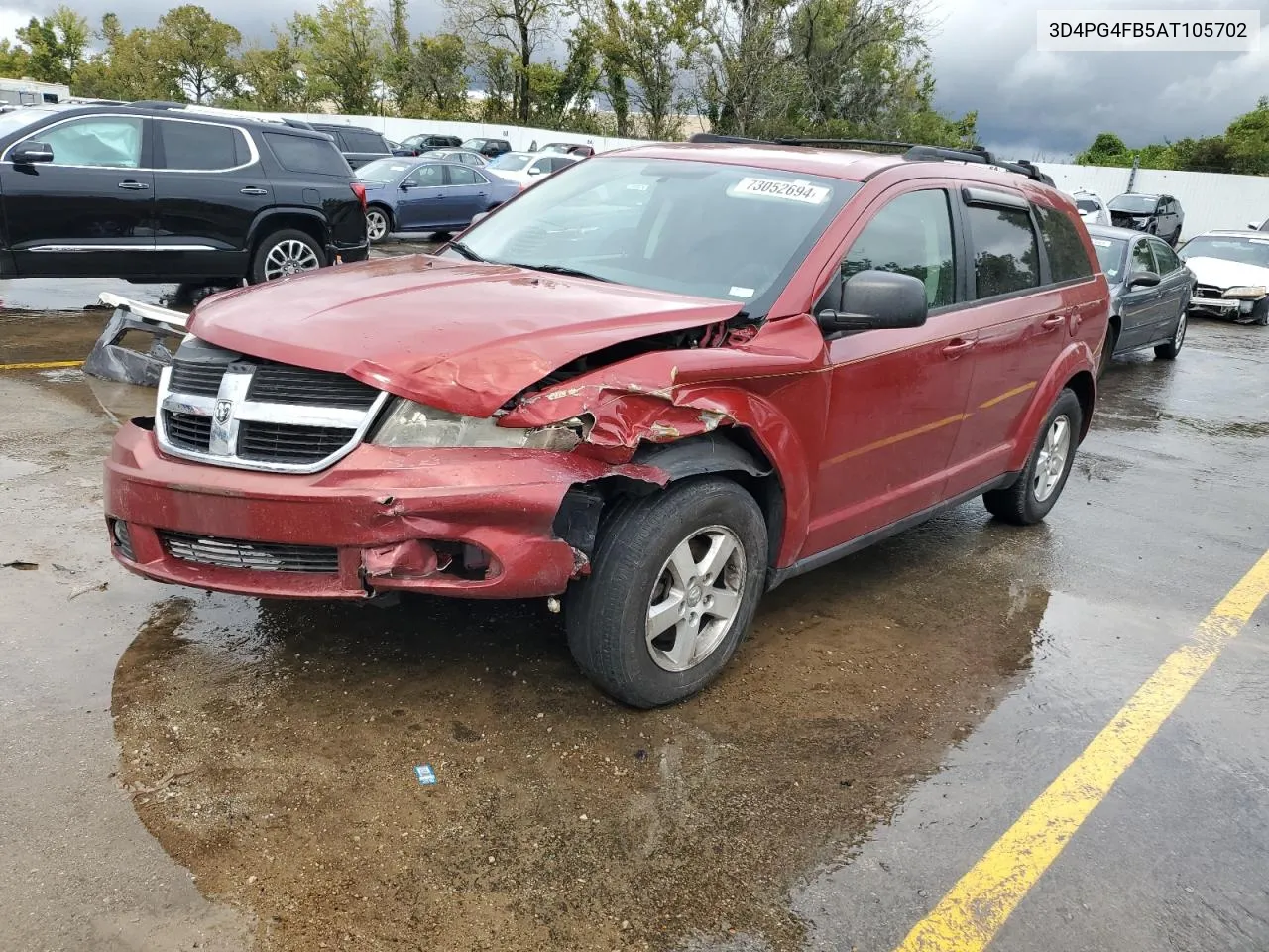 2010 Dodge Journey Se VIN: 3D4PG4FB5AT105702 Lot: 73052694