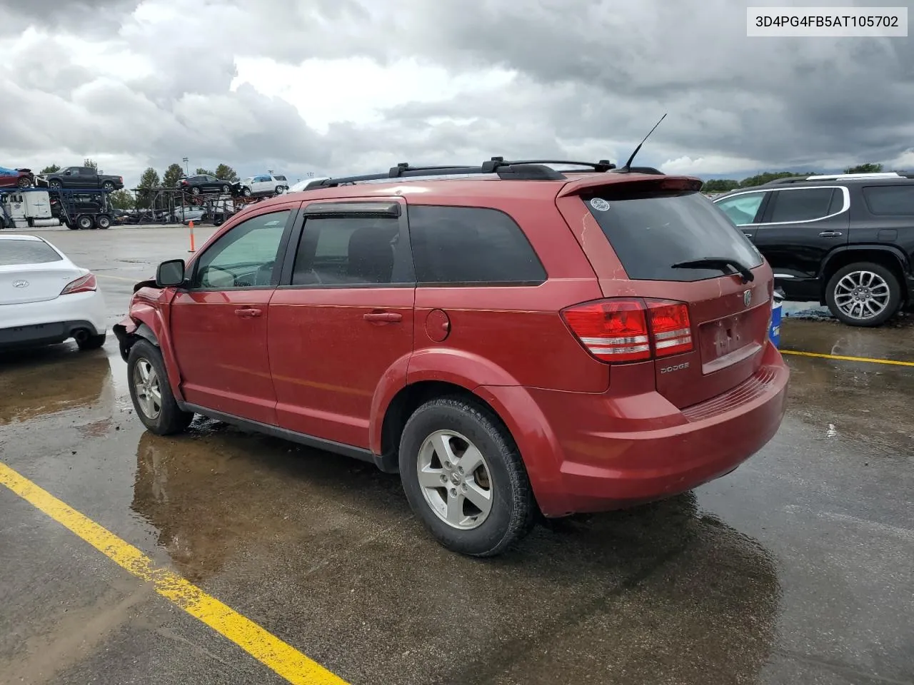 2010 Dodge Journey Se VIN: 3D4PG4FB5AT105702 Lot: 73052694