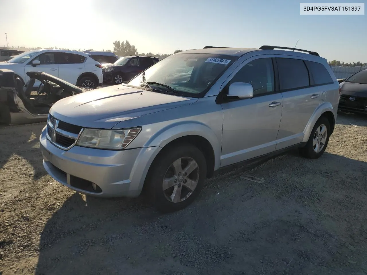 2010 Dodge Journey Sxt VIN: 3D4PG5FV3AT151397 Lot: 73429844