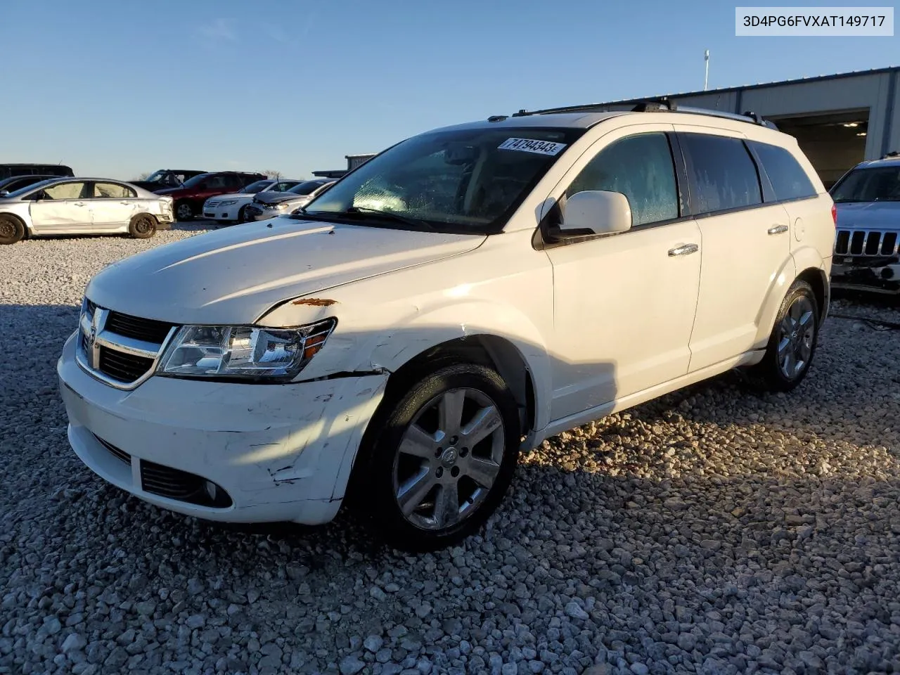 2010 Dodge Journey R/T VIN: 3D4PG6FVXAT149717 Lot: 74794343