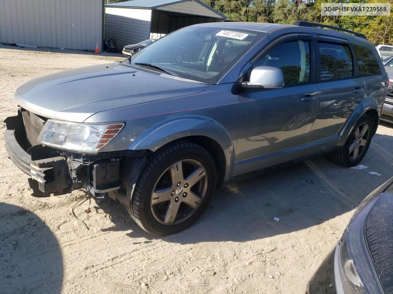 2010 Dodge Journey Sxt VIN: 3D4PH5FVXAT239568 Lot: 74827394