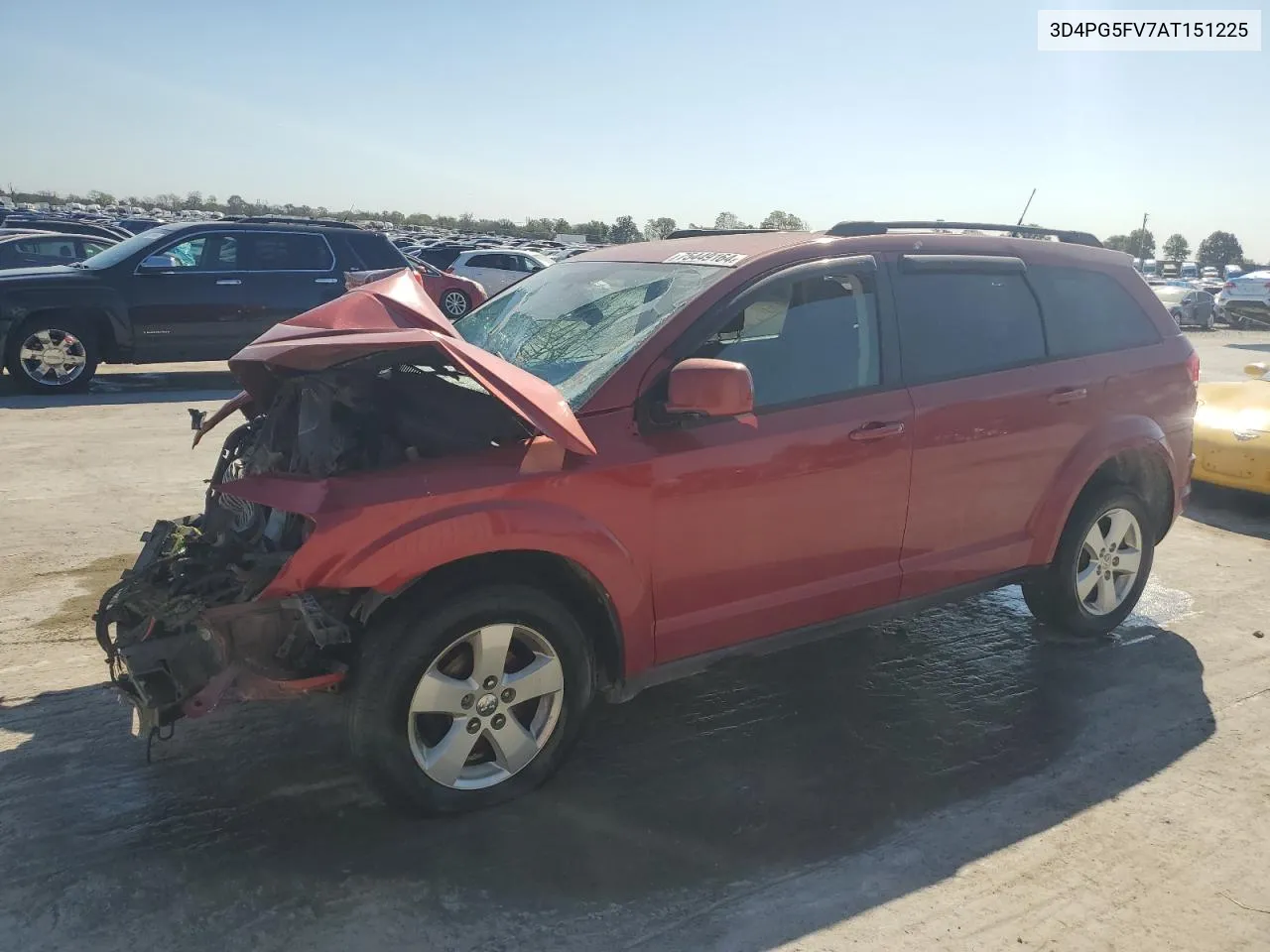 2010 Dodge Journey Sxt VIN: 3D4PG5FV7AT151225 Lot: 75449164