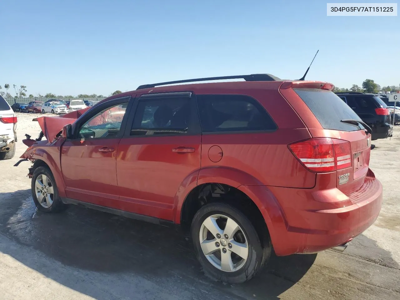 2010 Dodge Journey Sxt VIN: 3D4PG5FV7AT151225 Lot: 75449164