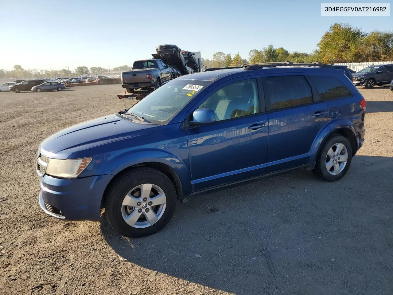 2010 Dodge Journey Sxt VIN: 3D4PG5FV0AT216982 Lot: 75619574