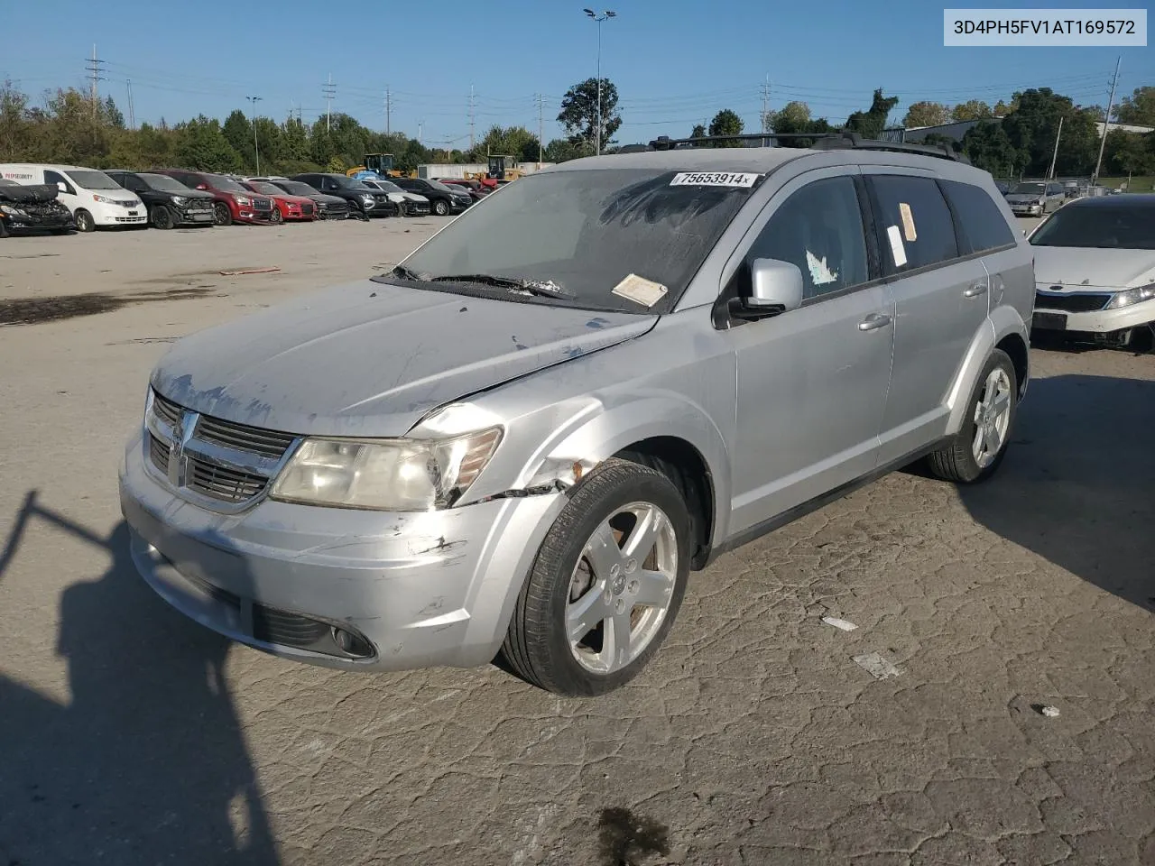 2010 Dodge Journey Sxt VIN: 3D4PH5FV1AT169572 Lot: 75653914