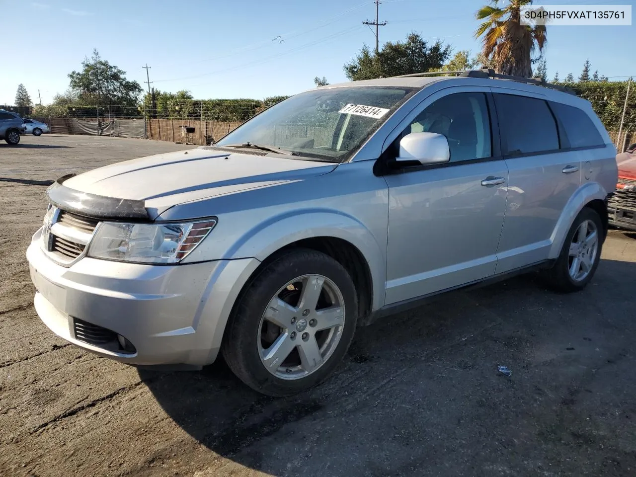 2010 Dodge Journey Sxt VIN: 3D4PH5FVXAT135761 Lot: 77126414