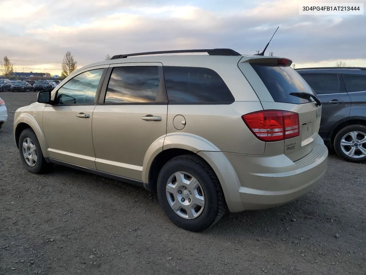 2010 Dodge Journey Se VIN: 3D4PG4FB1AT213444 Lot: 78017254