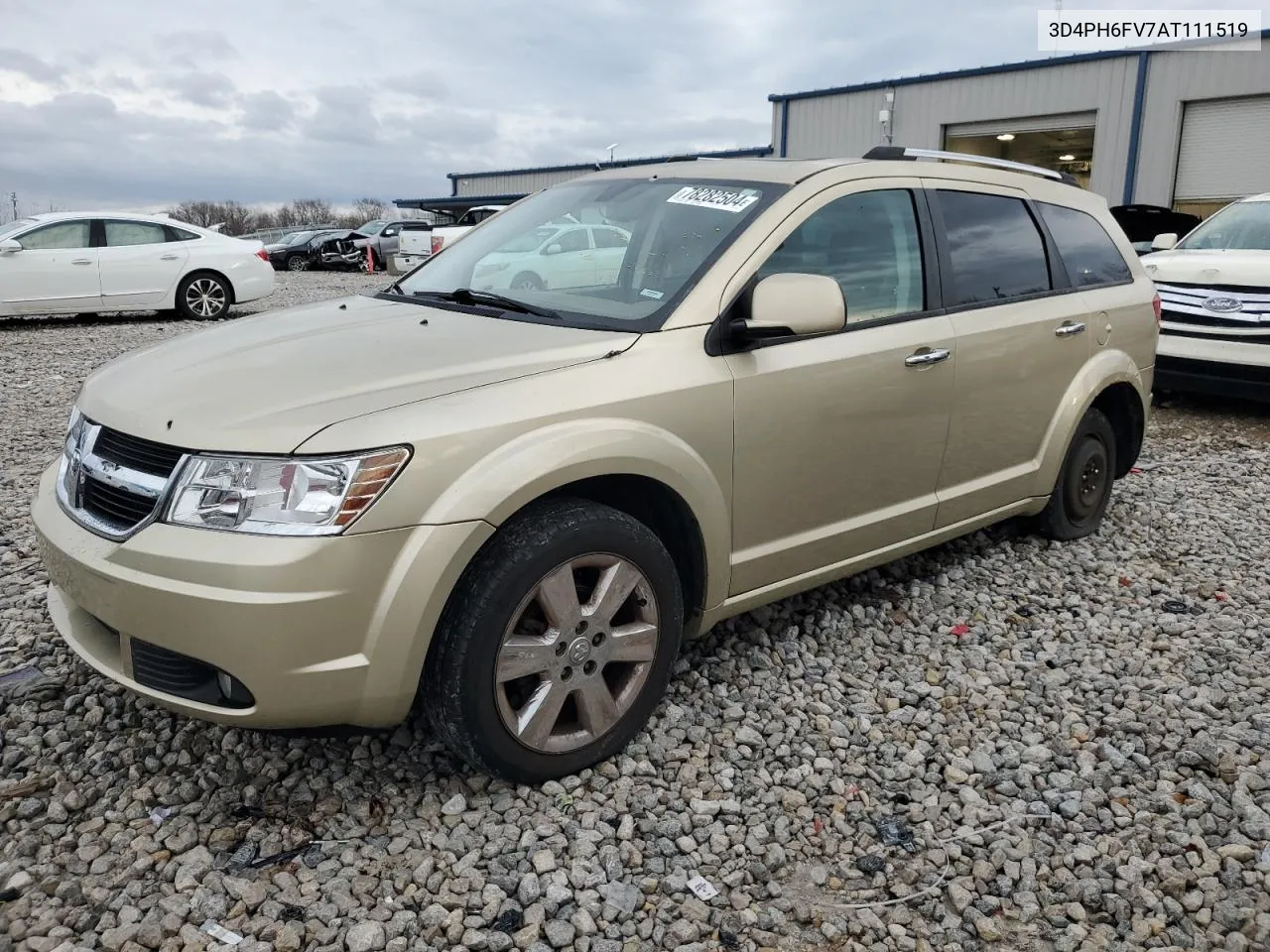 2010 Dodge Journey R/T VIN: 3D4PH6FV7AT111519 Lot: 78282504