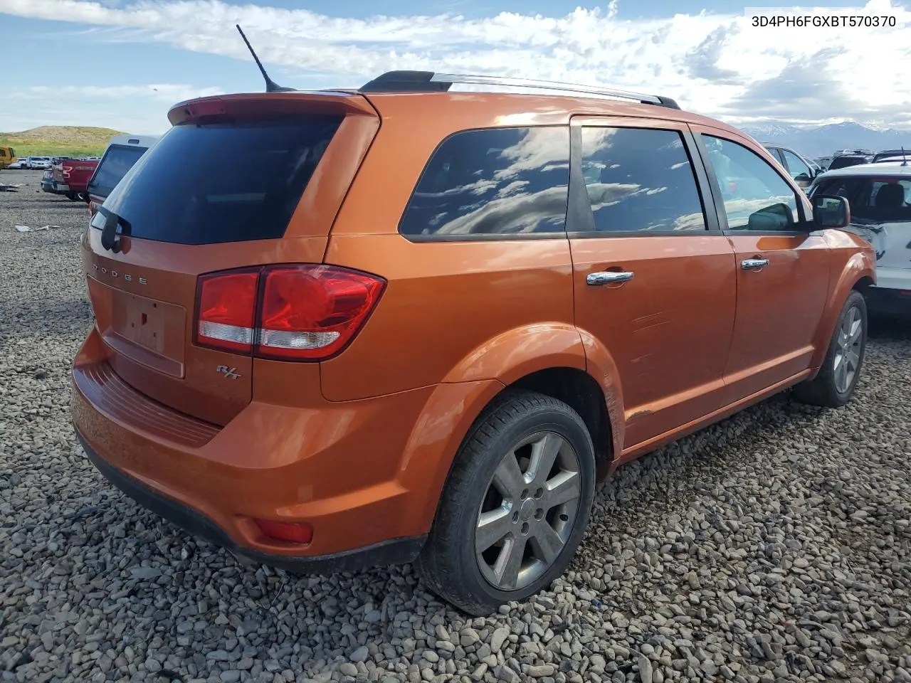 2011 Dodge Journey R/T VIN: 3D4PH6FGXBT570370 Lot: 52871364