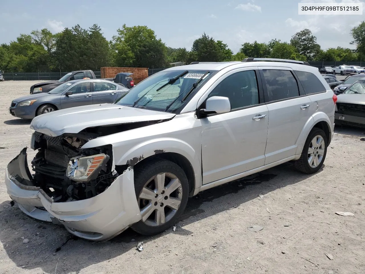 2011 Dodge Journey Lux VIN: 3D4PH9FG9BT512185 Lot: 65986004