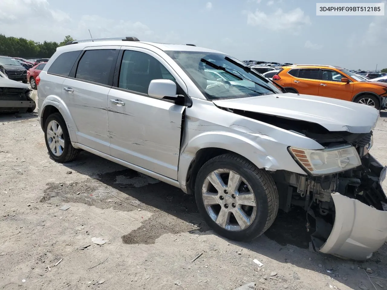 2011 Dodge Journey Lux VIN: 3D4PH9FG9BT512185 Lot: 65986004