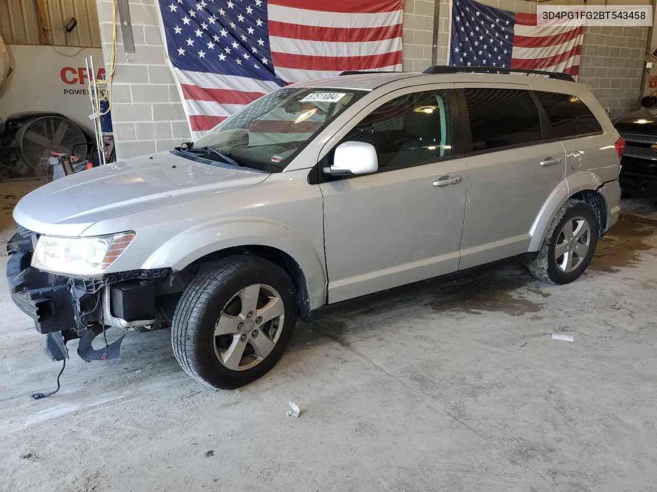 2011 Dodge Journey Mainstreet VIN: 3D4PG1FG2BT543458 Lot: 67511084