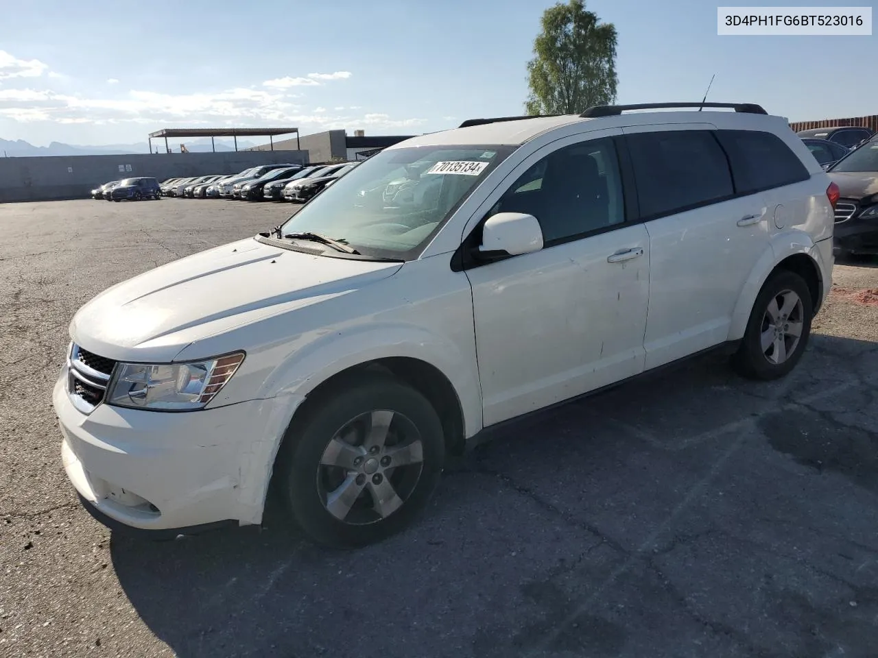 2011 Dodge Journey Mainstreet VIN: 3D4PH1FG6BT523016 Lot: 70135134