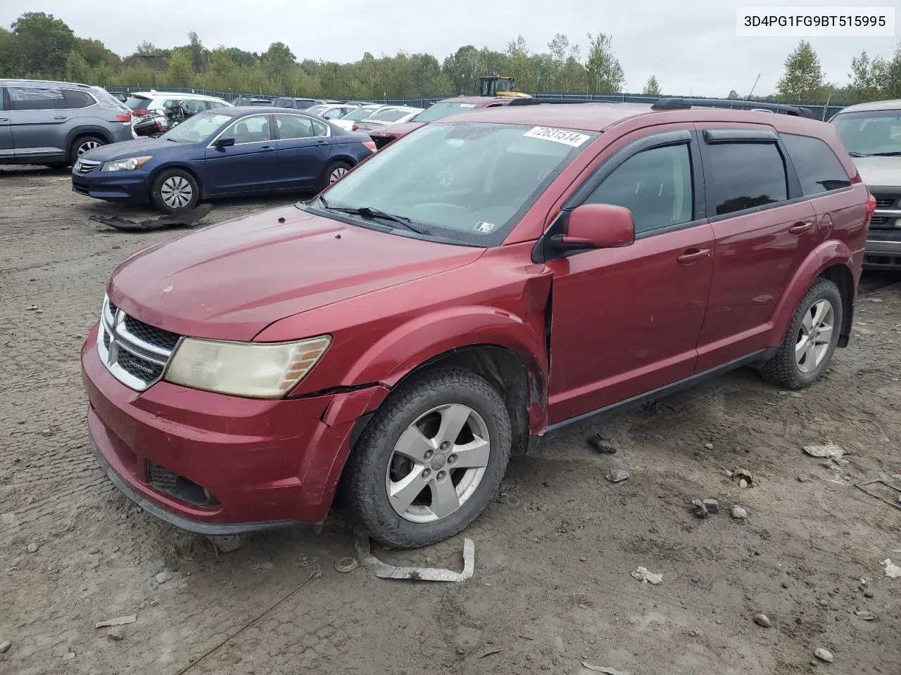 2011 Dodge Journey Mainstreet VIN: 3D4PG1FG9BT515995 Lot: 72631514