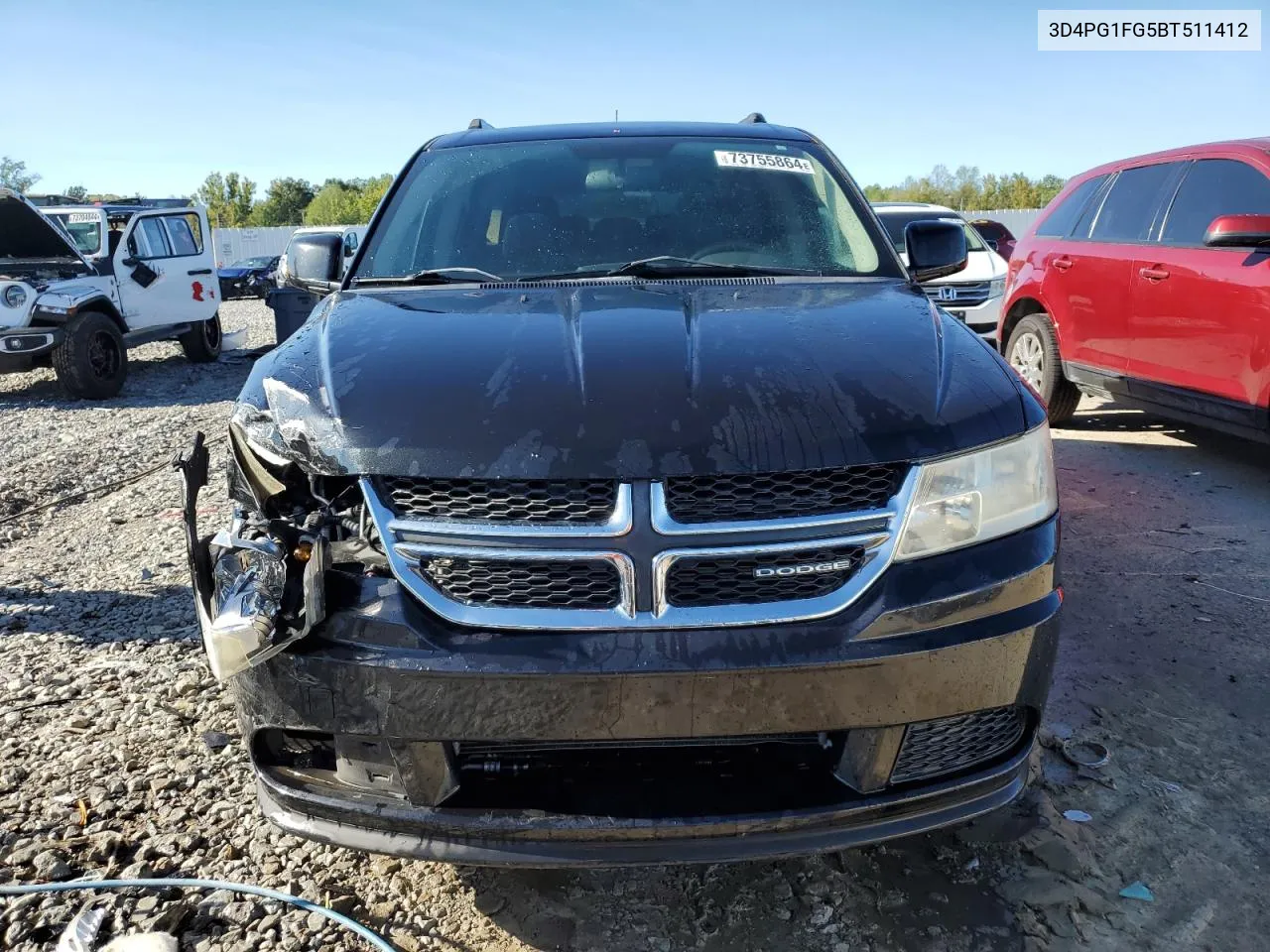 2011 Dodge Journey Mainstreet VIN: 3D4PG1FG5BT511412 Lot: 73755864