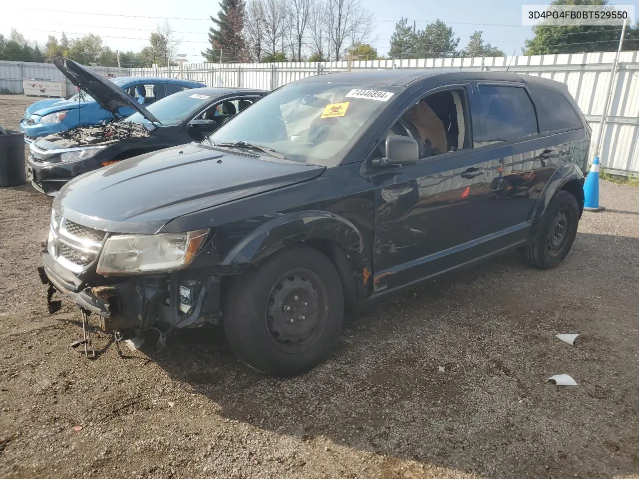 2011 Dodge Journey Express VIN: 3D4PG4FB0BT529550 Lot: 74446894