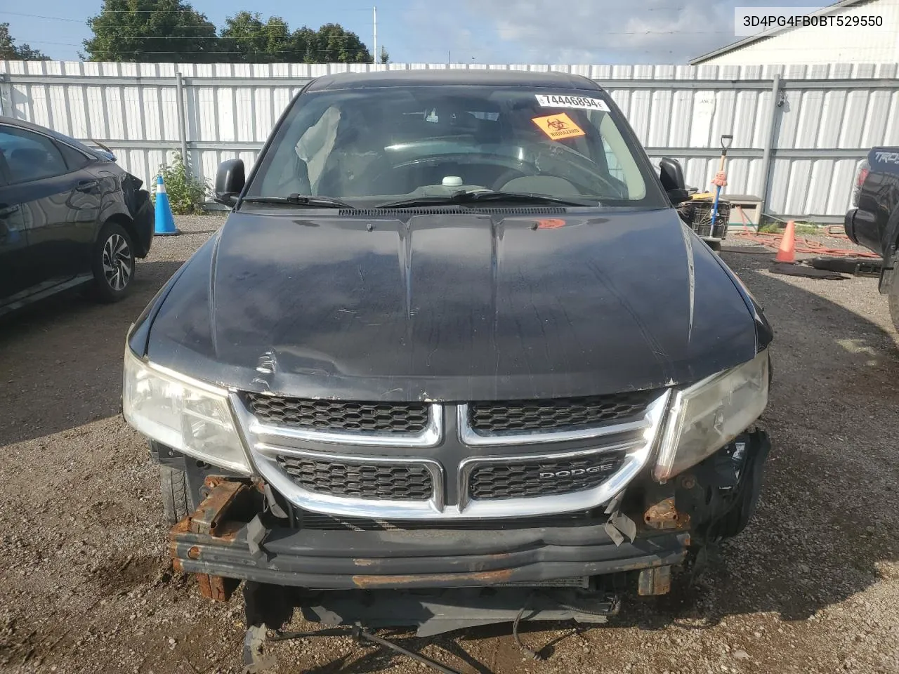 2011 Dodge Journey Express VIN: 3D4PG4FB0BT529550 Lot: 74446894