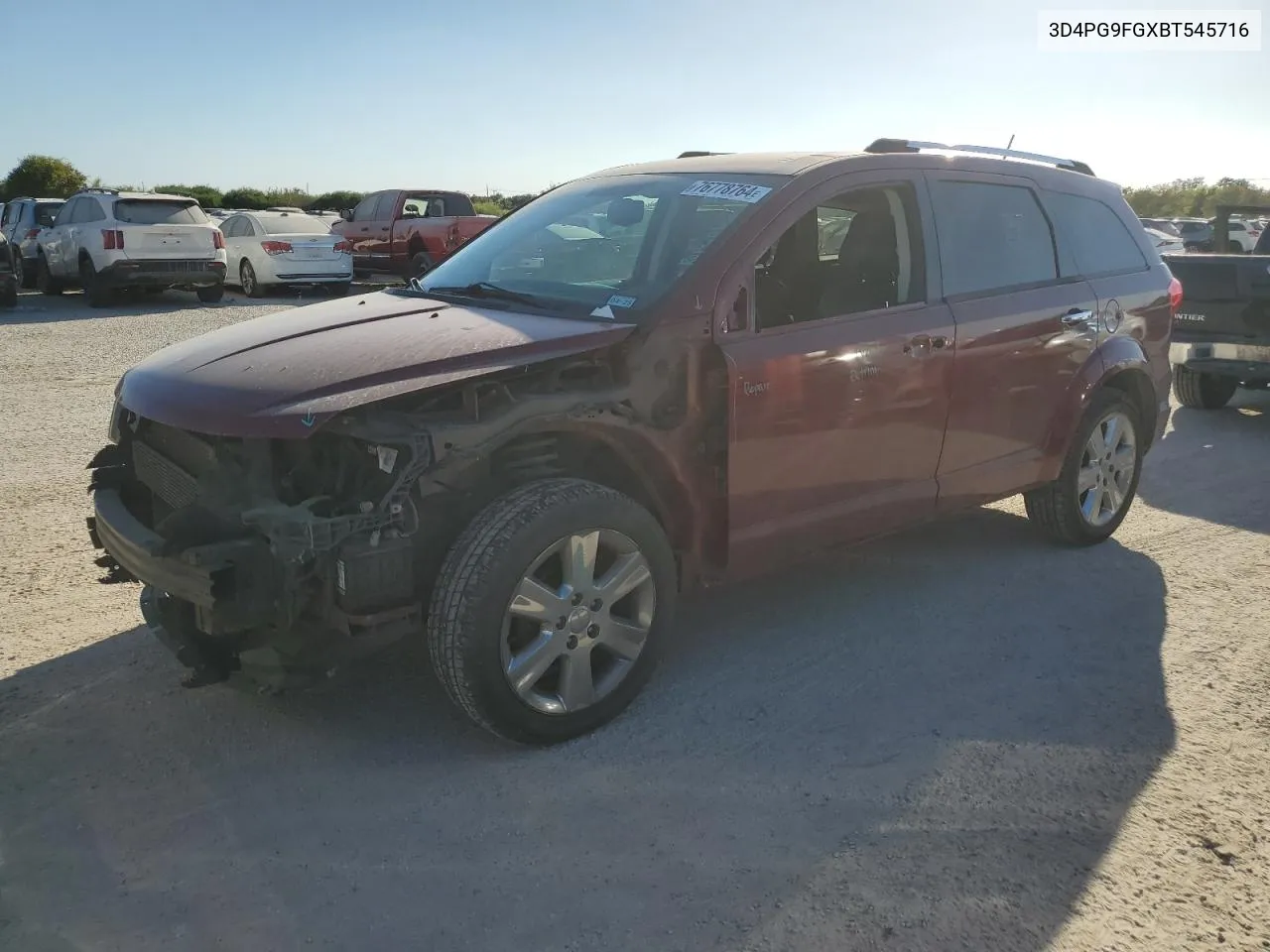 2011 Dodge Journey Lux VIN: 3D4PG9FGXBT545716 Lot: 76778764