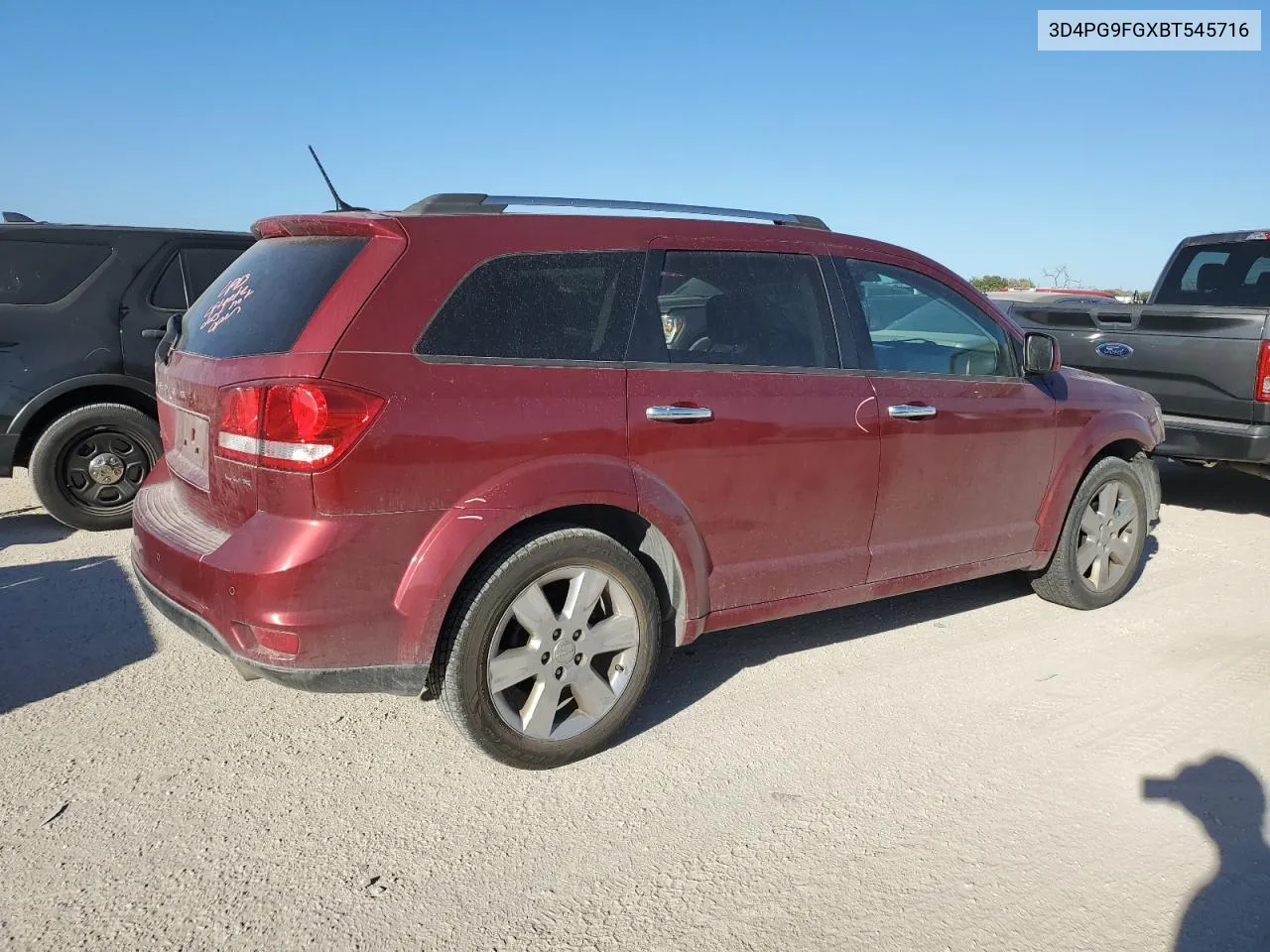 2011 Dodge Journey Lux VIN: 3D4PG9FGXBT545716 Lot: 76778764