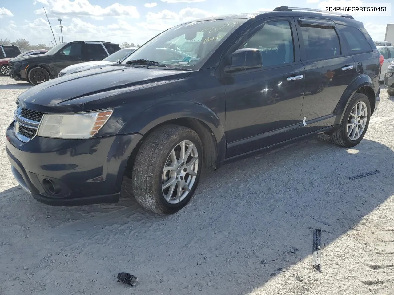 2011 Dodge Journey R/T VIN: 3D4PH6FG9BT550451 Lot: 77267874