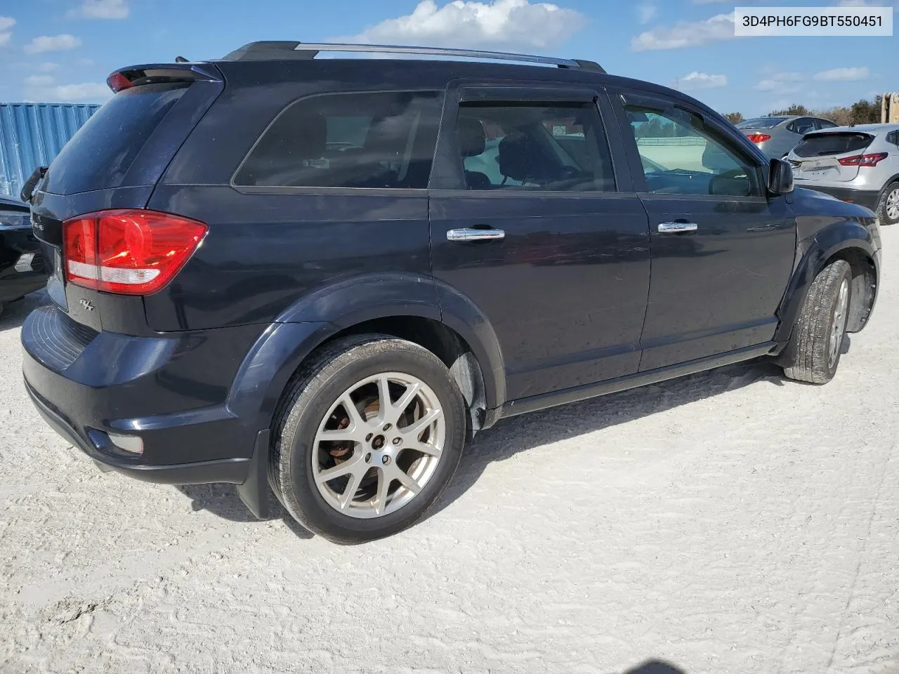 2011 Dodge Journey R/T VIN: 3D4PH6FG9BT550451 Lot: 77267874