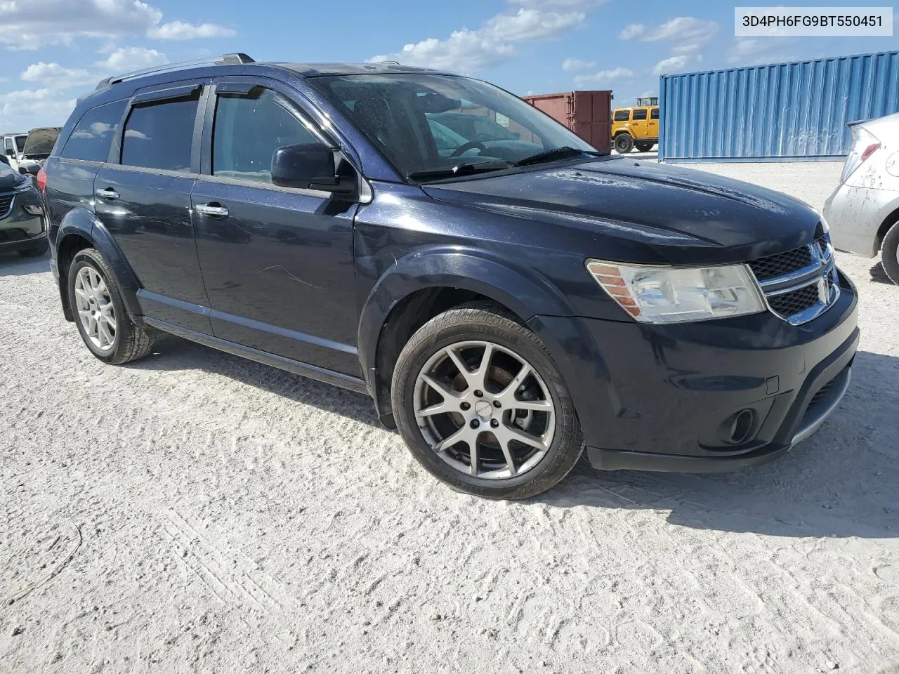 2011 Dodge Journey R/T VIN: 3D4PH6FG9BT550451 Lot: 77267874