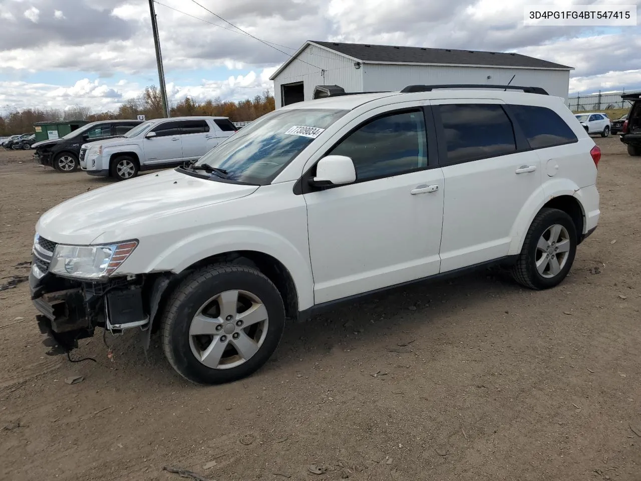 2011 Dodge Journey Mainstreet VIN: 3D4PG1FG4BT547415 Lot: 77309034