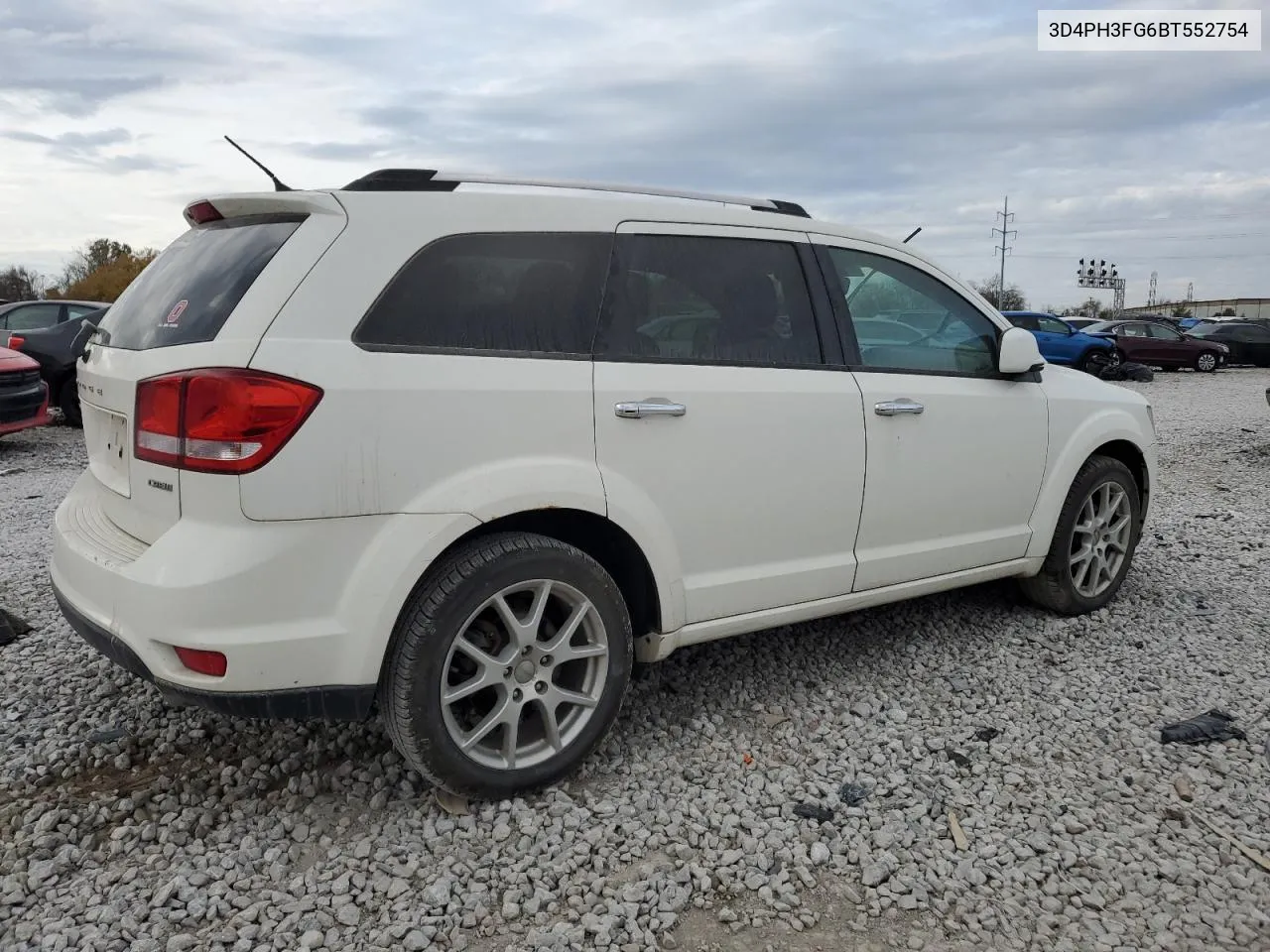 2011 Dodge Journey Crew VIN: 3D4PH3FG6BT552754 Lot: 78718994