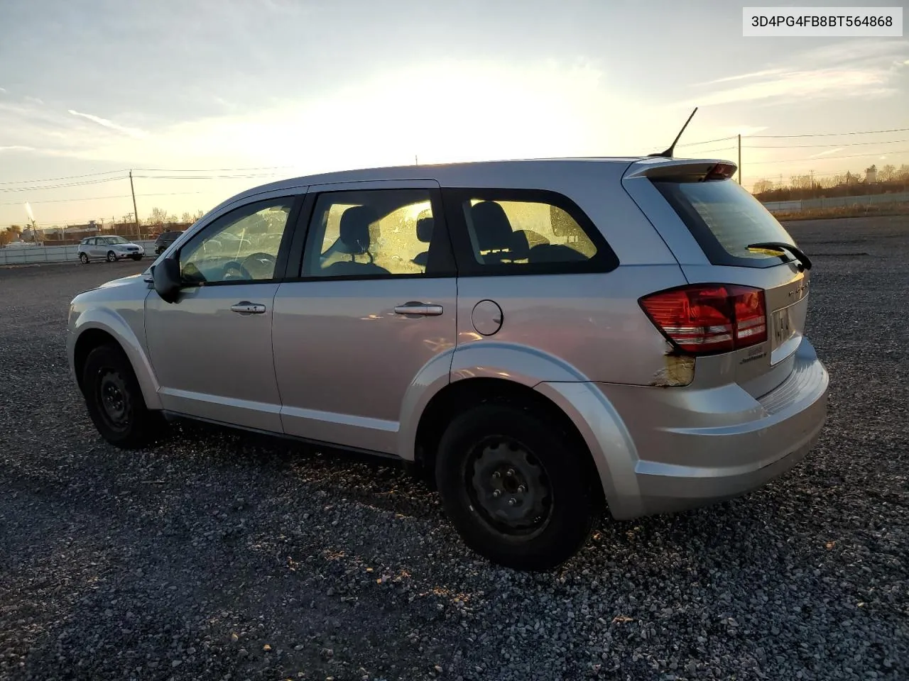 2011 Dodge Journey Express VIN: 3D4PG4FB8BT564868 Lot: 79927604