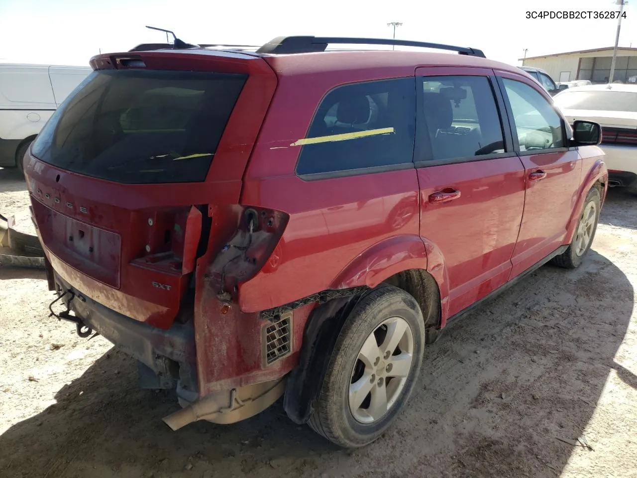 2012 Dodge Journey Sxt VIN: 3C4PDCBB2CT362874 Lot: 42258684