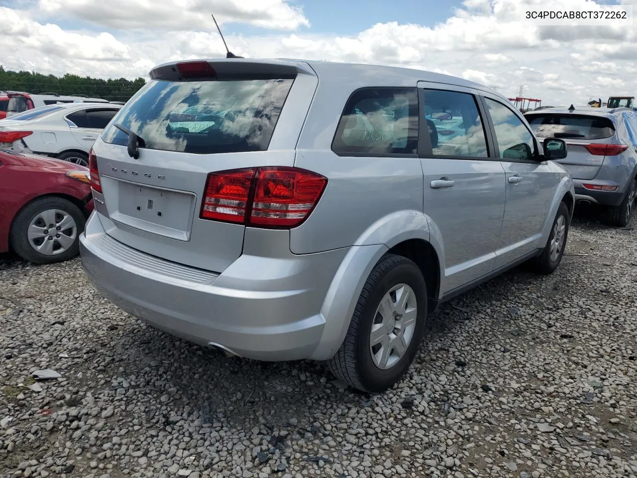 2012 Dodge Journey Se VIN: 3C4PDCAB8CT372262 Lot: 55884183