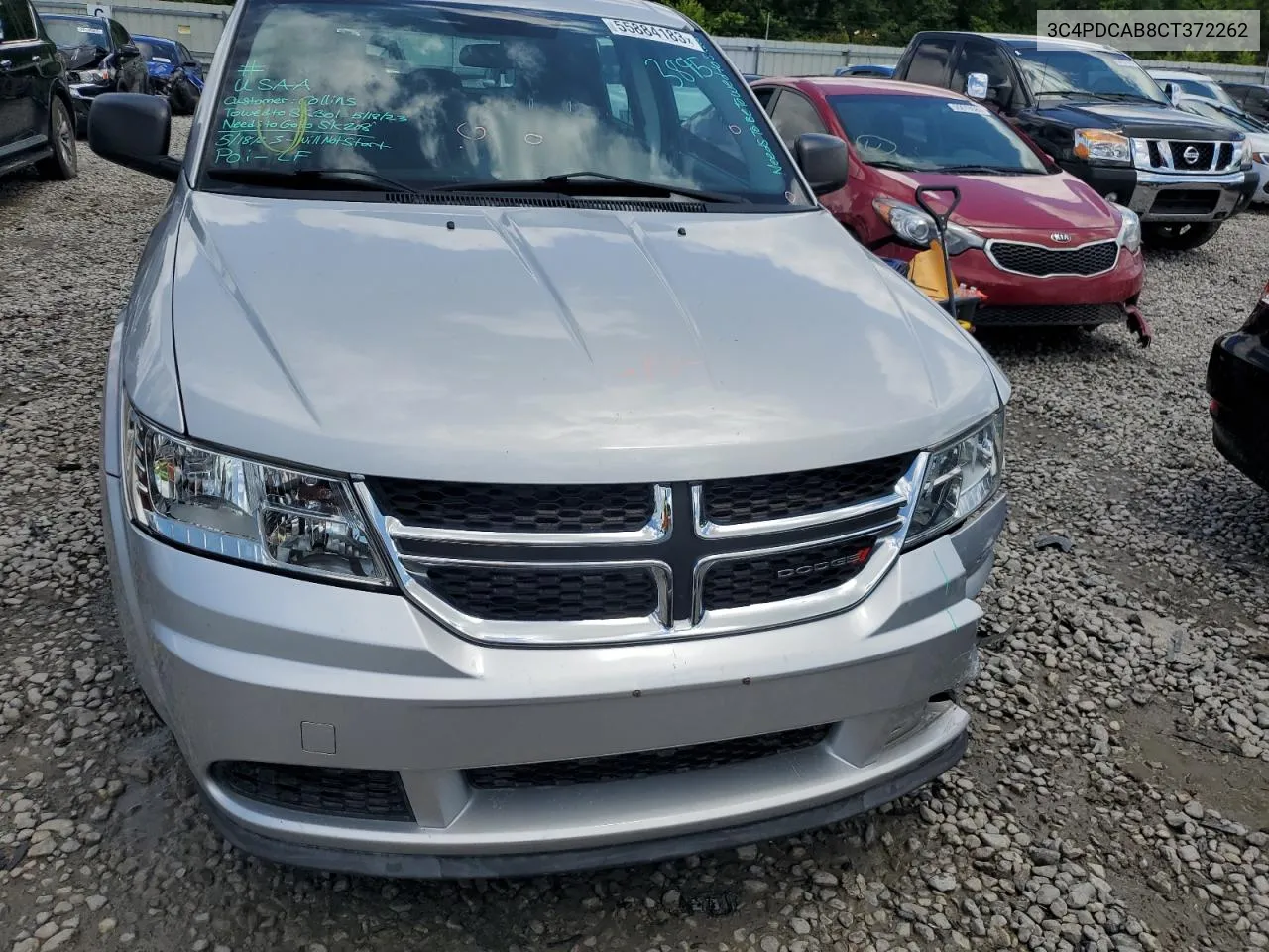 2012 Dodge Journey Se VIN: 3C4PDCAB8CT372262 Lot: 55884183