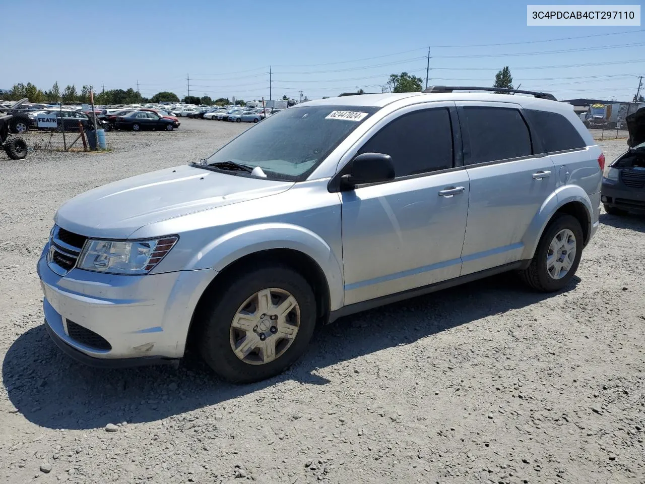 2012 Dodge Journey Se VIN: 3C4PDCAB4CT297110 Lot: 62447024