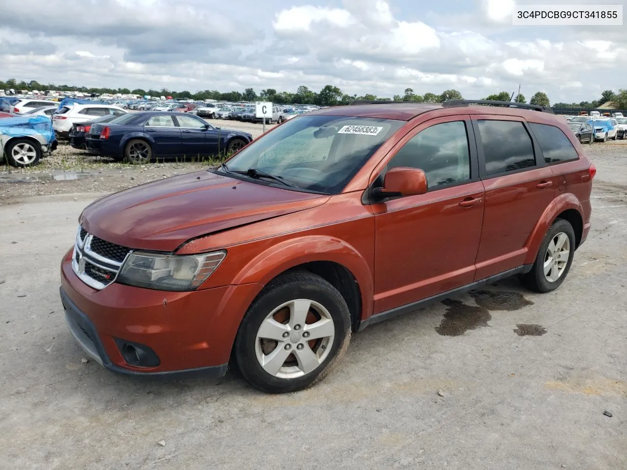 2012 Dodge Journey Sxt VIN: 3C4PDCBG9CT341855 Lot: 62456383