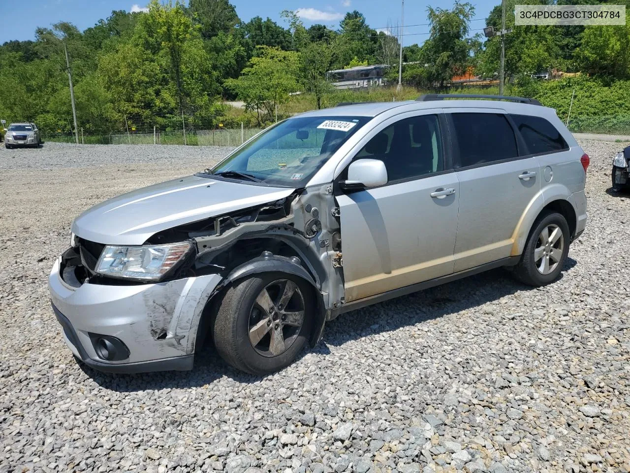 2012 Dodge Journey Sxt VIN: 3C4PDCBG3CT304784 Lot: 63832424