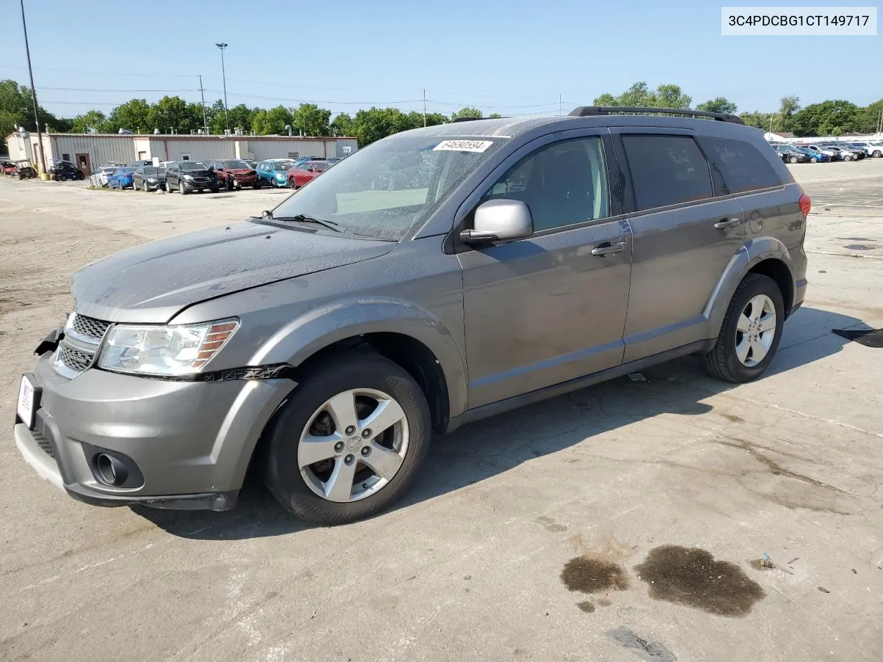 2012 Dodge Journey Sxt VIN: 3C4PDCBG1CT149717 Lot: 64690594