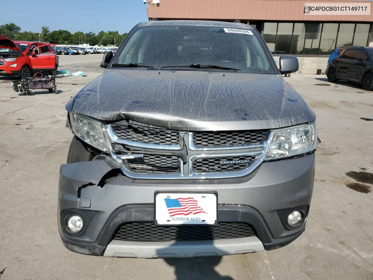 2012 Dodge Journey Sxt VIN: 3C4PDCBG1CT149717 Lot: 64690594