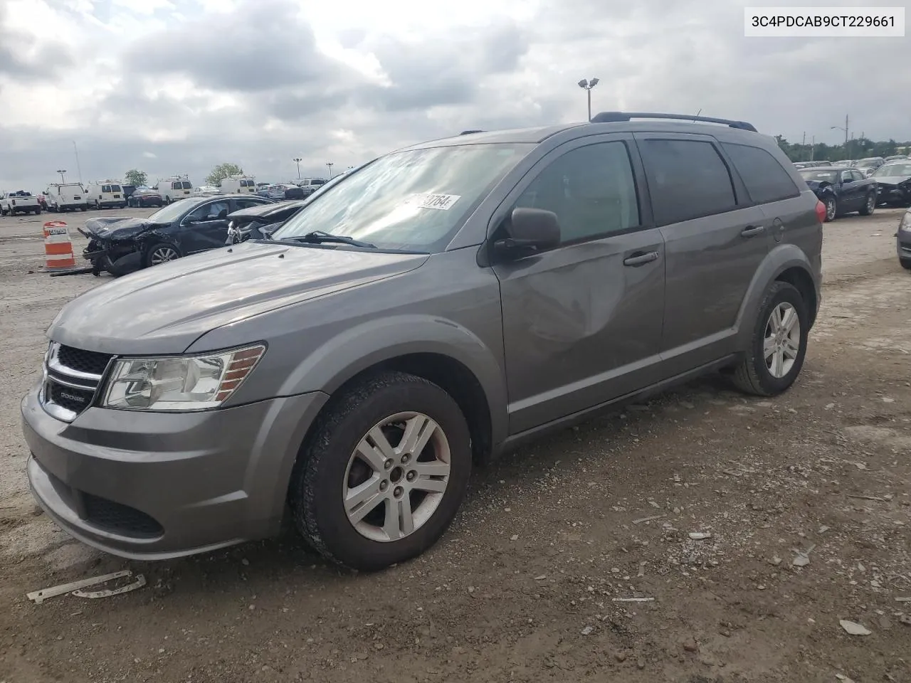 2012 Dodge Journey Se VIN: 3C4PDCAB9CT229661 Lot: 65743764