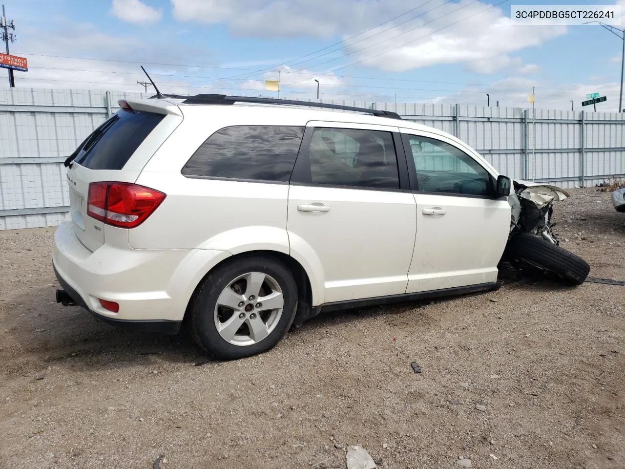 2012 Dodge Journey Sxt VIN: 3C4PDDBG5CT226241 Lot: 65830684