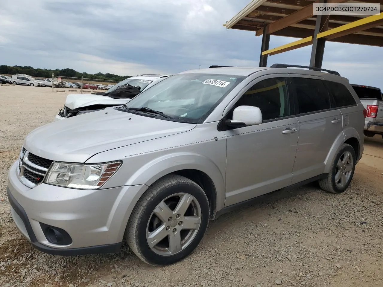 2012 Dodge Journey Sxt VIN: 3C4PDCBG3CT270734 Lot: 66784114